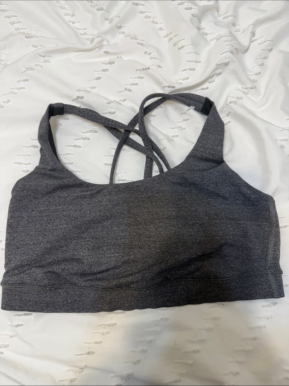Lululemon Charcoal Gray Strappy Sports bra